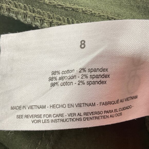 Nine West Green Heidi Pull-On Skinny Sz 8 Pants - Picture 7 of 13